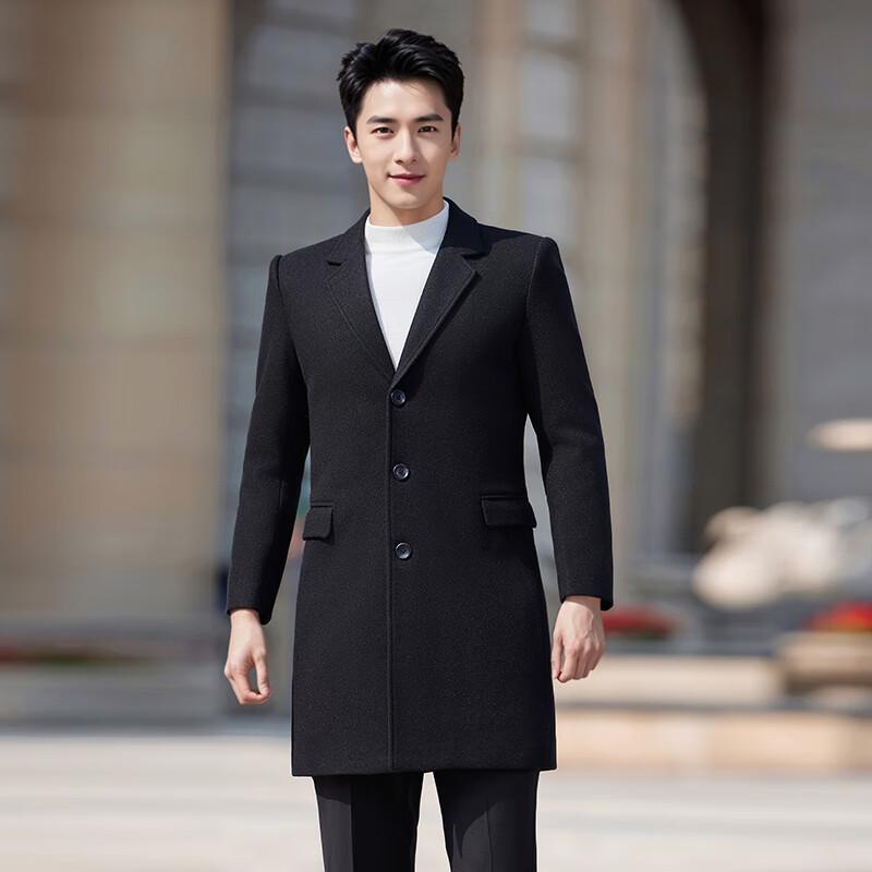 Унисекс Профессиональный Рабочий Пальто Средней Длины из Шерстяной Смеси XL