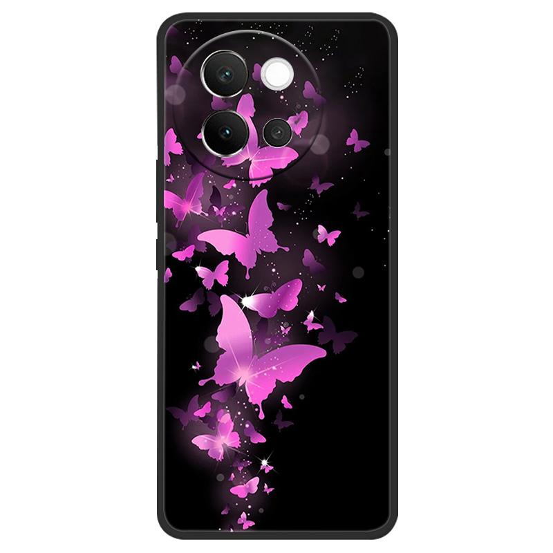 For Vivo V40 Lite 5G Case Marble Soft Matte Silicone Back Cover For Vivo V40 Lite V40Lite Full Coverage Phone Shell 6.78" Coque