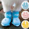 Haustier Hund Regenschuhe Wasserdichte Silikon Hundeschuhe Rutschfeste Stiefel für Kleine Mittelgroße Große Hunde Katzen Regentage