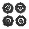 4pcs RC Rubber Tire Universal Upgrade Parts Off Road Truck Hub Wheel for ARRMA 1 7 1 8 1 10 RC Car