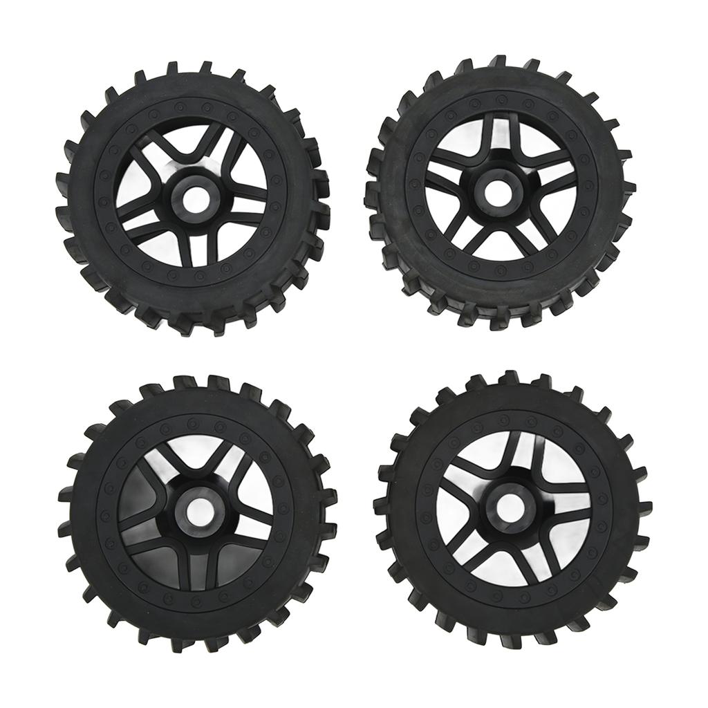4pcs RC Rubber Tire Universal Upgrade Parts Off Road Truck Hub Wheel for ARRMA 1 7 1 8 1 10 RC Car