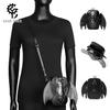 Dark Gothic Change Bag, Women'S Pu Shoulder Bag, Three-Dimensional Bat Creative Decorative Small Fanny Pack