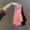 Women Warm Thick Plush Knitted Gloves Touch Screen Men Women Fashion Autumn Winter Keep Warm Riding Skiing Outdoor Gloves