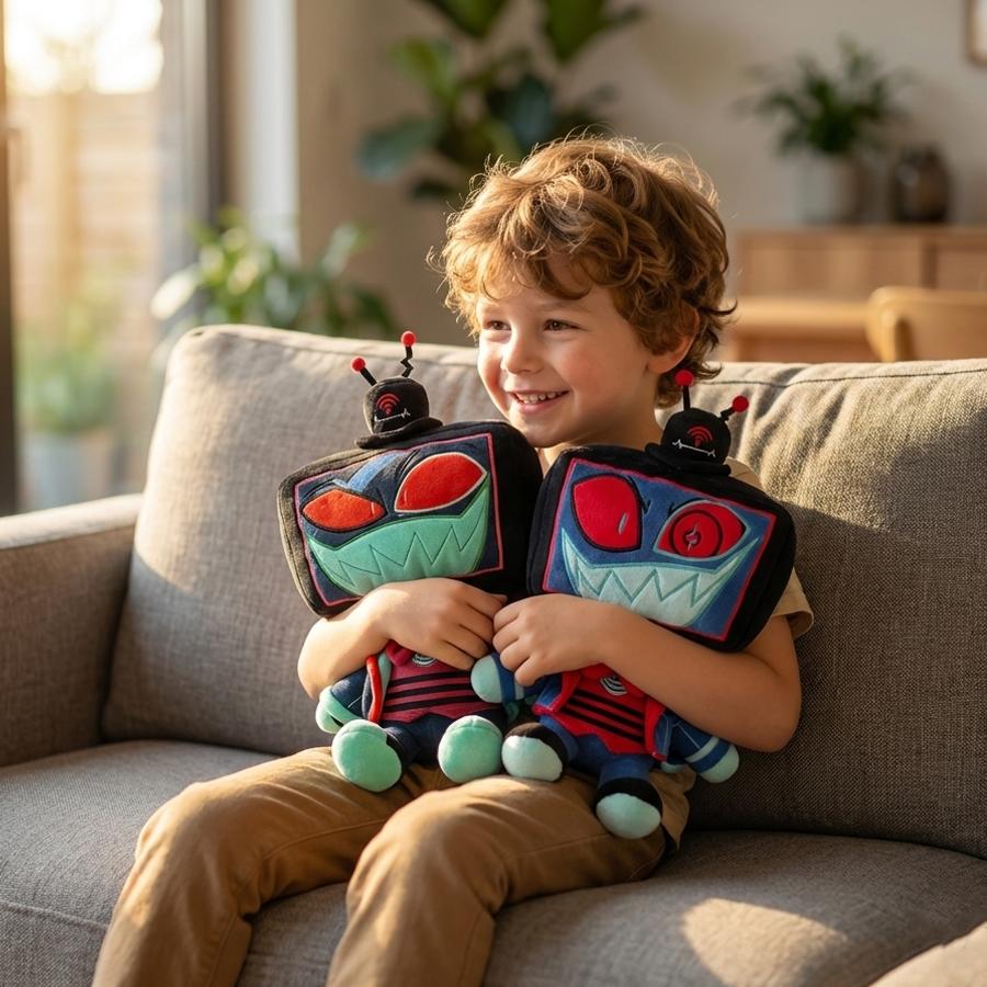 Juguetes de peluche de Hazbin Hotel, divertidos artículos relacionados con el anime, artículos coleccionables para aficionados, exquisitos artículos decorativos de escritorio, regalo para amigos.