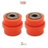 2pcs 8mm 10mm Motorcycle Chain Tensioner Motocross Wheel Guide Drive Roller Pulley ATV Moto Accessories Enduro Dirt Pitbike