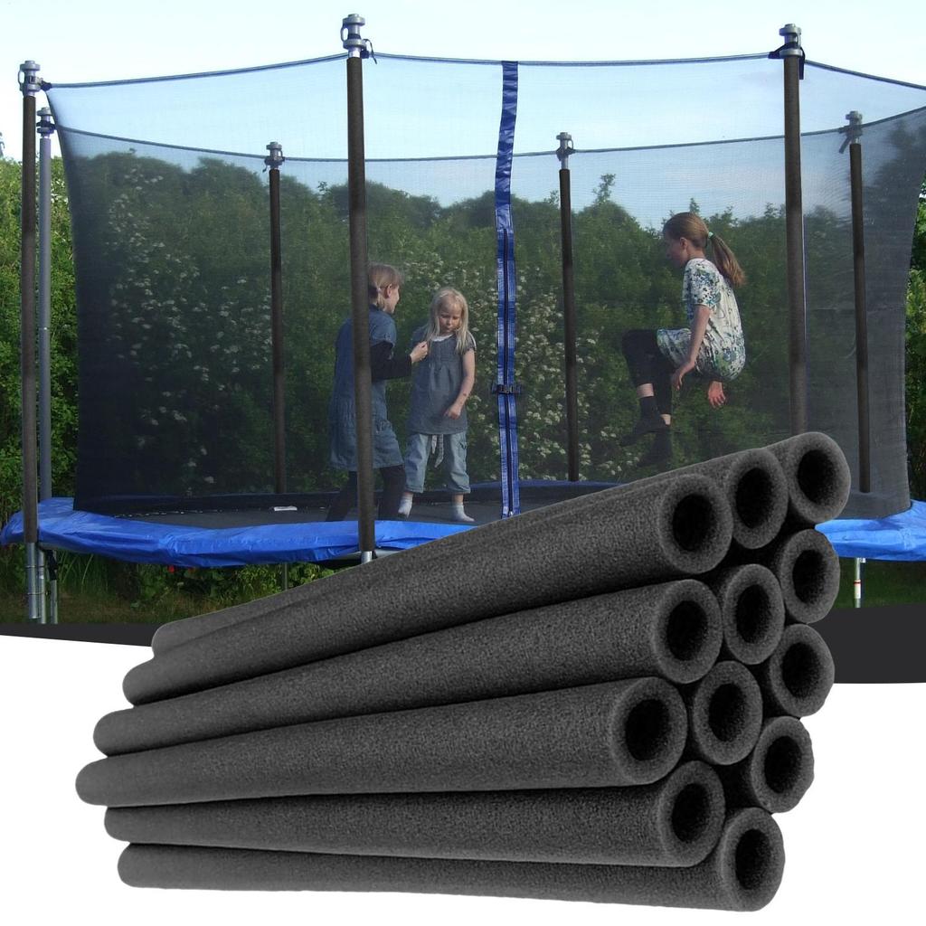 12 Pezzi 40cm Pali per Trampolino Manicotti in Schiuma Copri Pali per Trampolino Parte di Ricambio Protettiva Imbottitura Tubo Accessori Tettoia