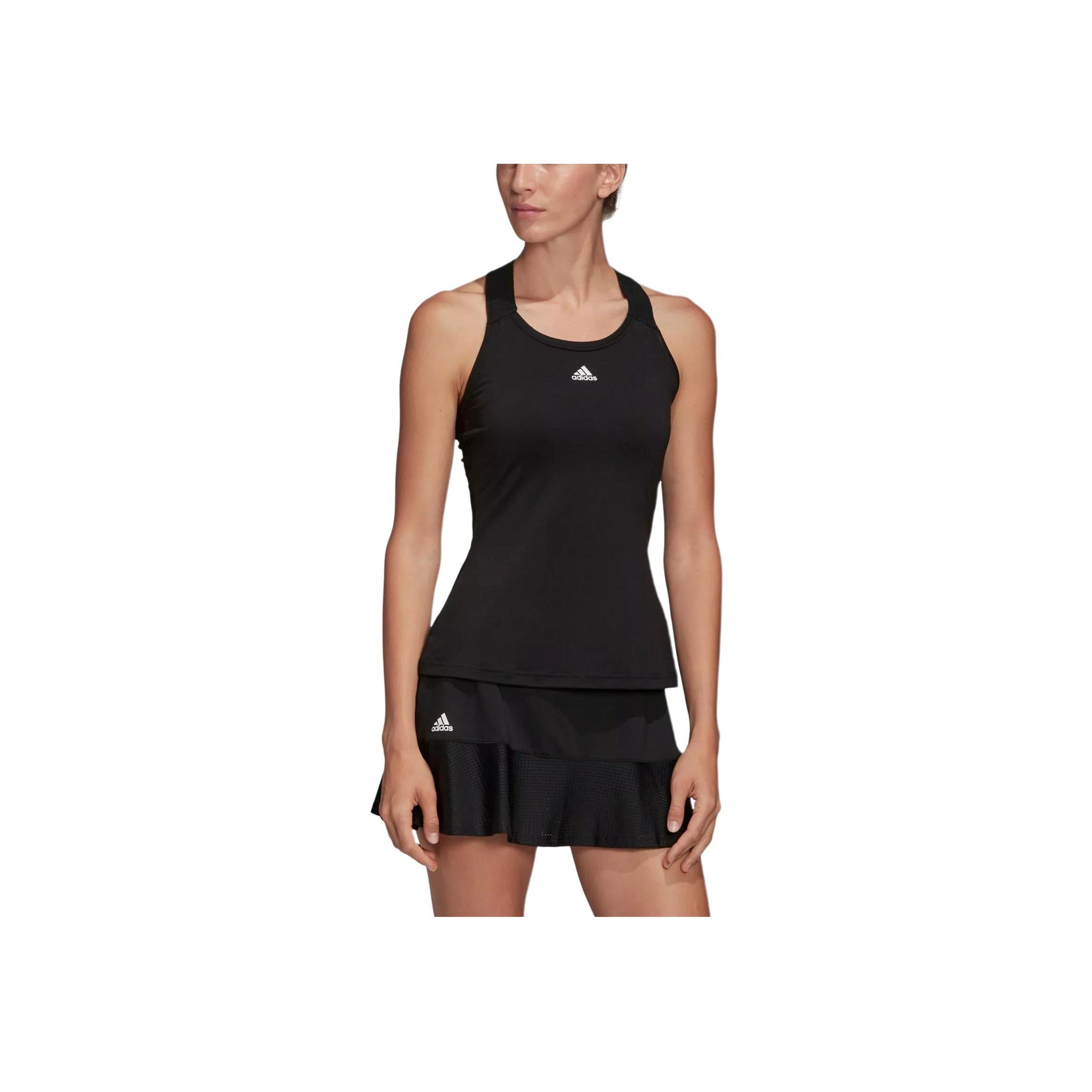 

Adidas Tennis Y-Shape Comfortable Fashion Slim Fit Sports Tank Top Women Tops Black FK0554 M