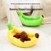 Pet Banana Bed: Year-Round Cool & Warm Mat for Cats and Dogs