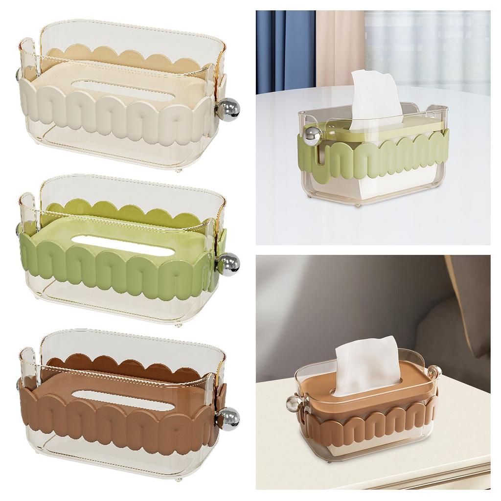 Tissue Box Cover Stylish Tabletop Dryer Sheet Holder for Kitchen Vanity