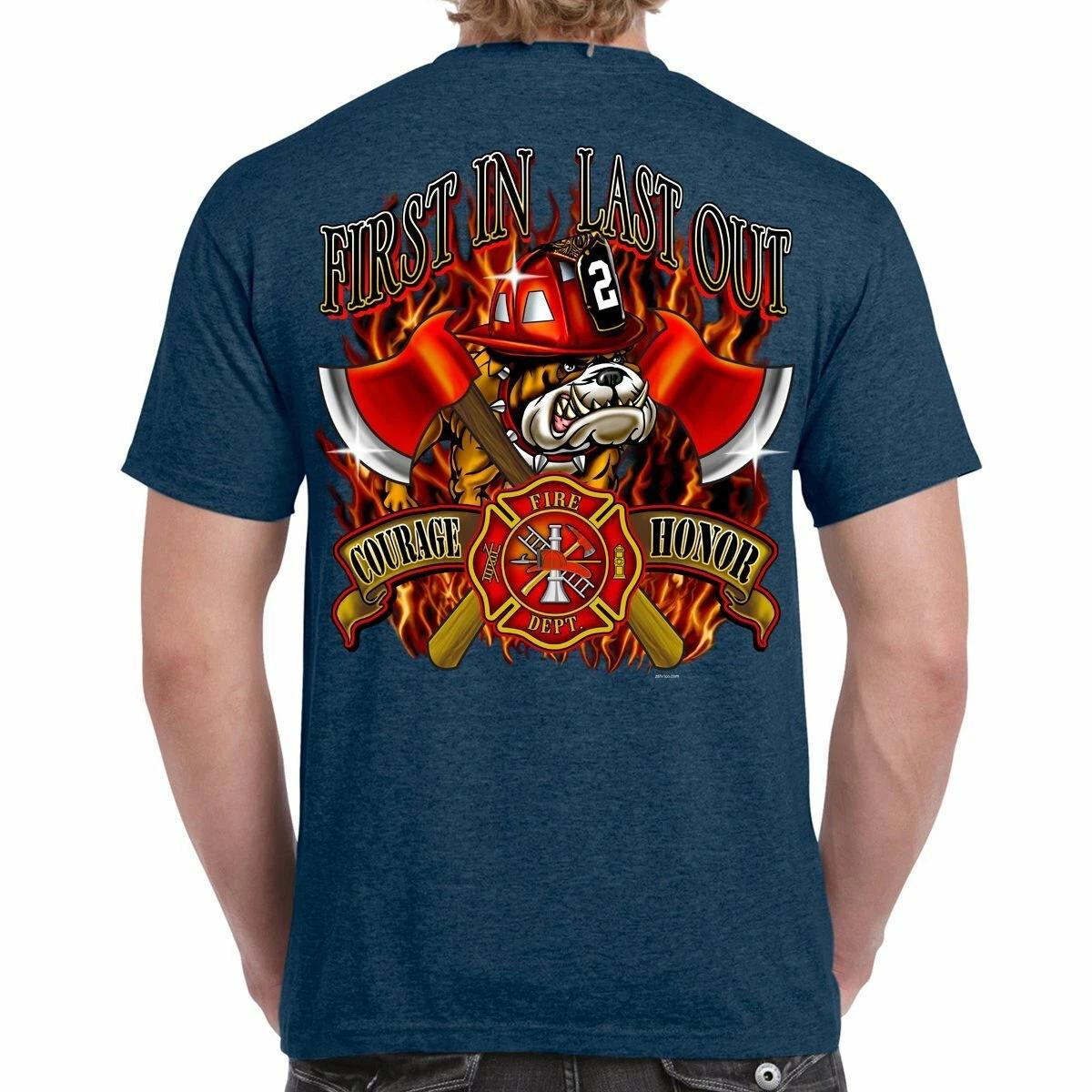 Bulldog Firefighter T-Shirt L