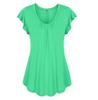 Plus Size Women's Summer Short Sleeve Blouse T Shirt Tops Casual Loose Tunic Tee For Effortless Style And Comfort