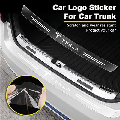 1 Pezzo Adesivo Protettivo 3D Trasparente per Badge del Bagagliaio dell'Auto Articoli per Auto Per Model S Model X Model Y Cybertruck Model 3 Model Y