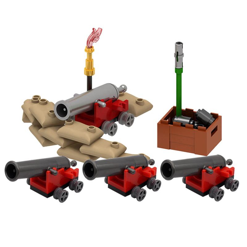WW2 Military Outpost Scene MOC Building Block Set Soldier Lookout Drone Cannon Car Base Scale Model Kit Weapon Gun Launcher Toy Gift Present K057