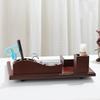 Wooden Desk Calendar Stand with Pen Holder
