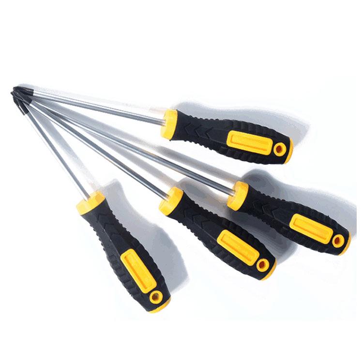 PH2 Non-Slip Handle Screwdriver: 4, 5, 6 Inch Cross Flat Tips