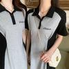 2026 Summer Lapel Slimming Midi Dress - Age-Reducing, Waist-Cinching, Flattering Casual Short Dress