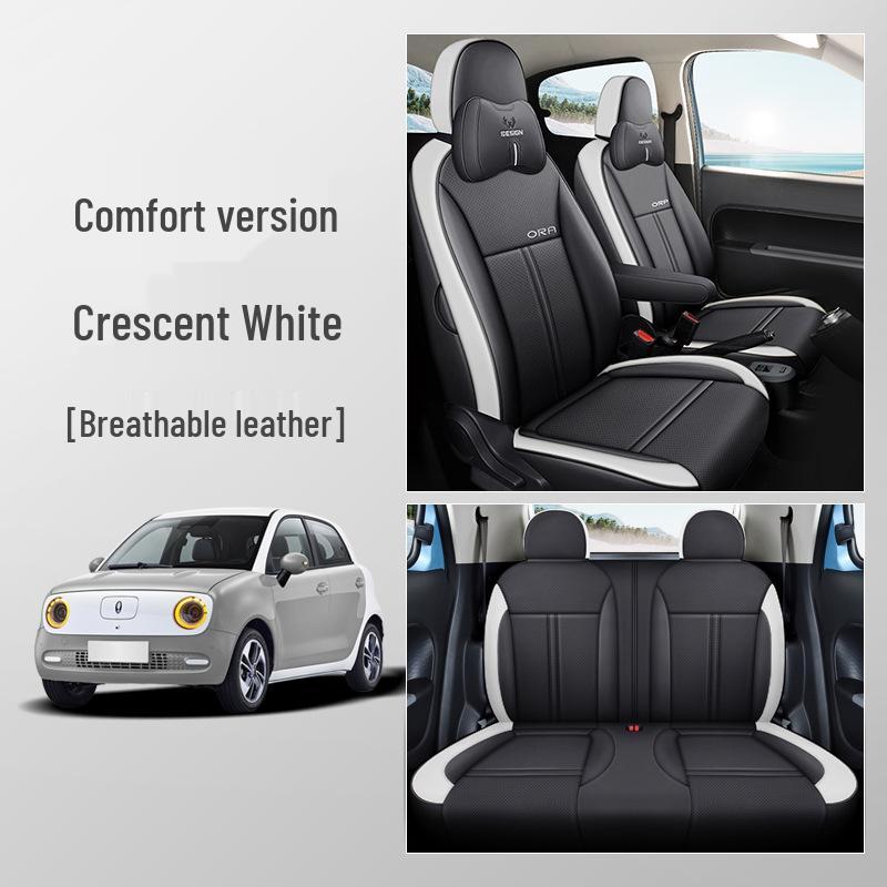 LJ Great Wall ORA Car Seat Cushion: Fashionable, Full Leather, All-Season Sports Cover.