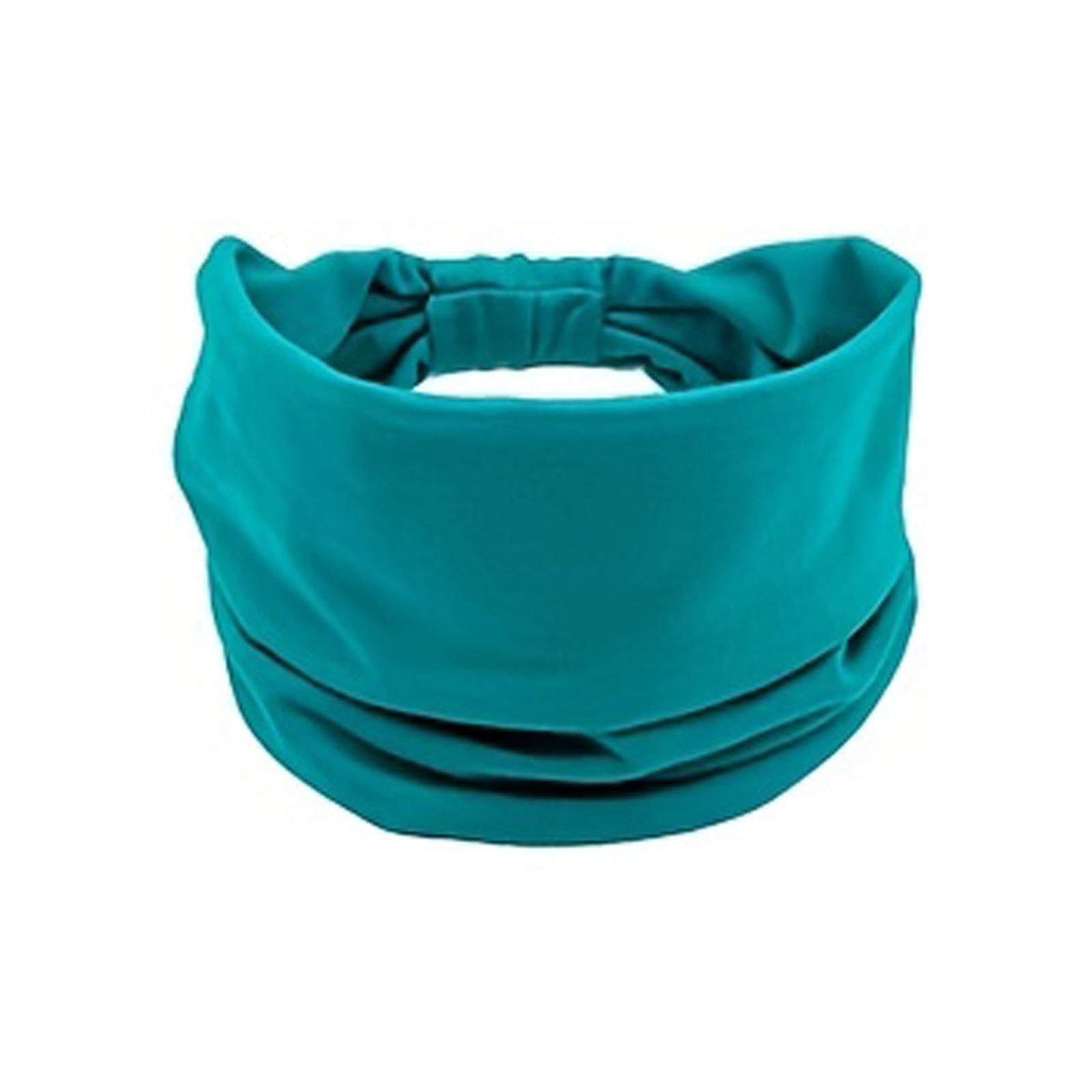 

Женская эластичная повязка на голову для йоги TEMU с широкими полями - хлопок, антиперспирант, идеально подходит для спорта и фитнеса