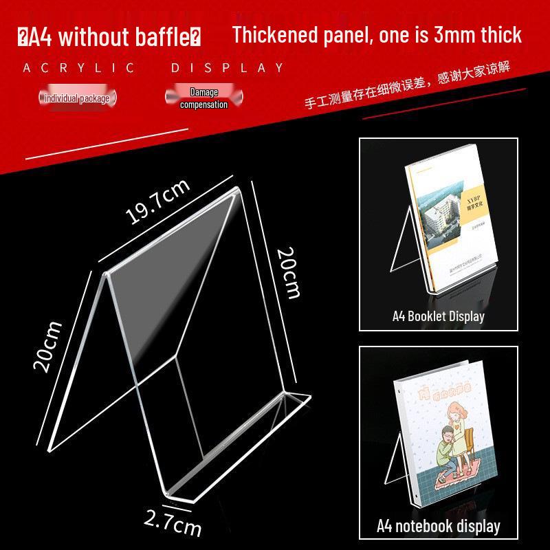 Transparent Acrylic Book Stand and Display Holder