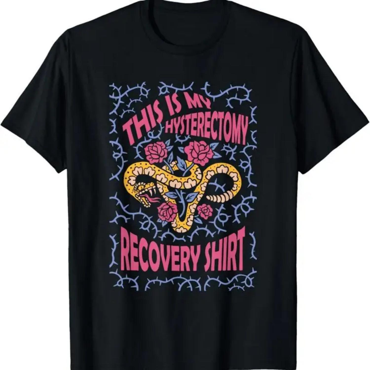 Hysterectomy Recovery Joke Uterus Removal T Shirt S чёрный