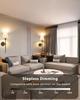 Wireless Indoor Wall Lamp with Detachable RGB Light Bulb, Remote Control, and Timer; Perfect for Living Room or Bedroom.