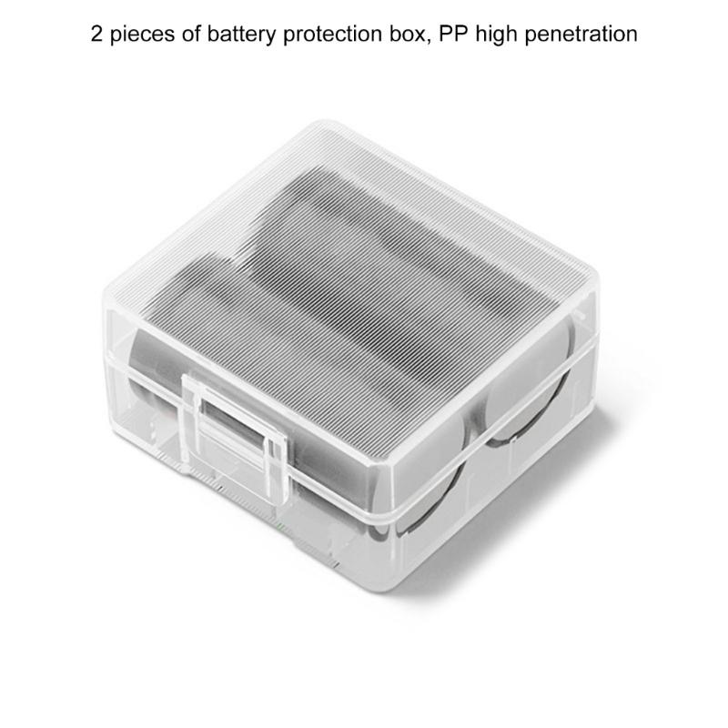 Små 18350 Batterifodral Organiserare Stöttåligt Skyddsfodral Säkert Lås för Vardagsbruk Transport