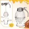 1/2 Stück Honigspender-Vorratsglas mit Ständer, großes Fassungsvermögen, auslaufsicheres Design, BPA-frei, Honigtopf in Wabenform
