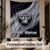 Custom Text Tapestry Las Vegas Raiders Print Wall Tapestry Indoor Living Room Wall Decor