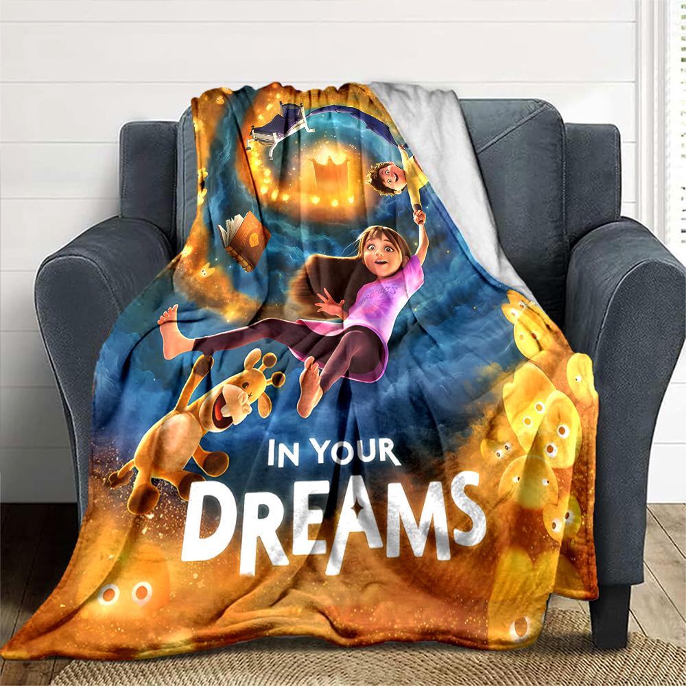1pc Blanket - movie In Your Dreams Print Design,Lightweight Blanket for Sofa,Bed- Soft &Warm,Gift for All Seasons