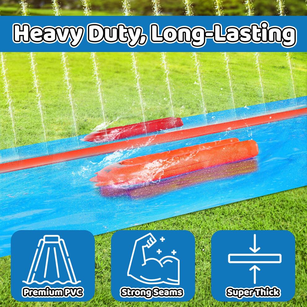JAMBO Scivolo Acquatico Resistente da 40 Piedi con Telo Extra Lungo – Mega Scivolo d'Acqua per Giardino 12232