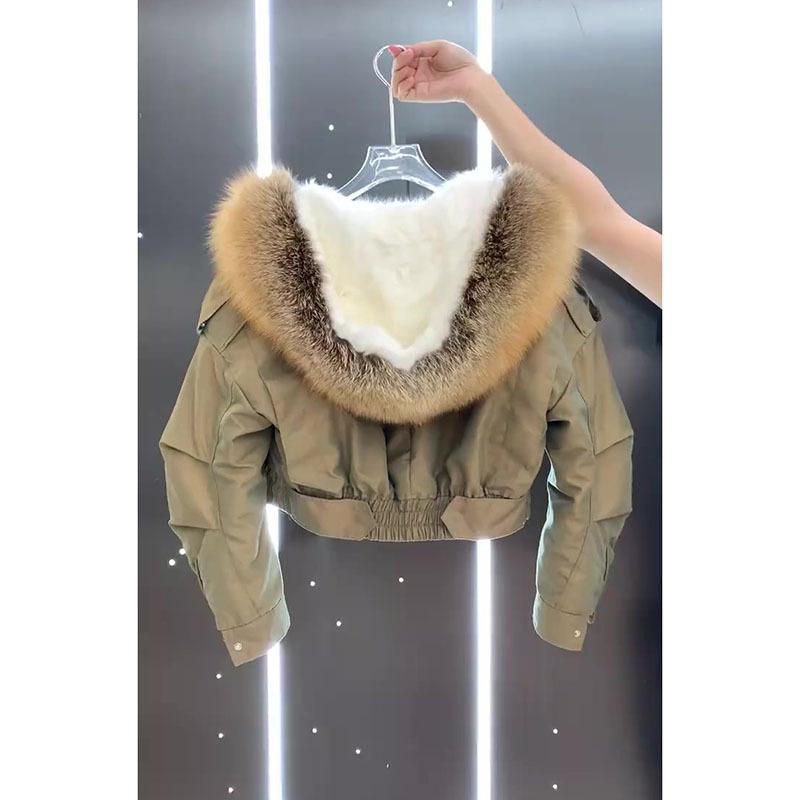 

2024 Висококласна коротка пухова куртка в корейському стилі для жінок XL [suggested 100-110 jin]