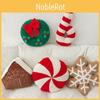Cartoon Christmas Snow House Wreath Snowflake Candy Plush Toy Gift Children