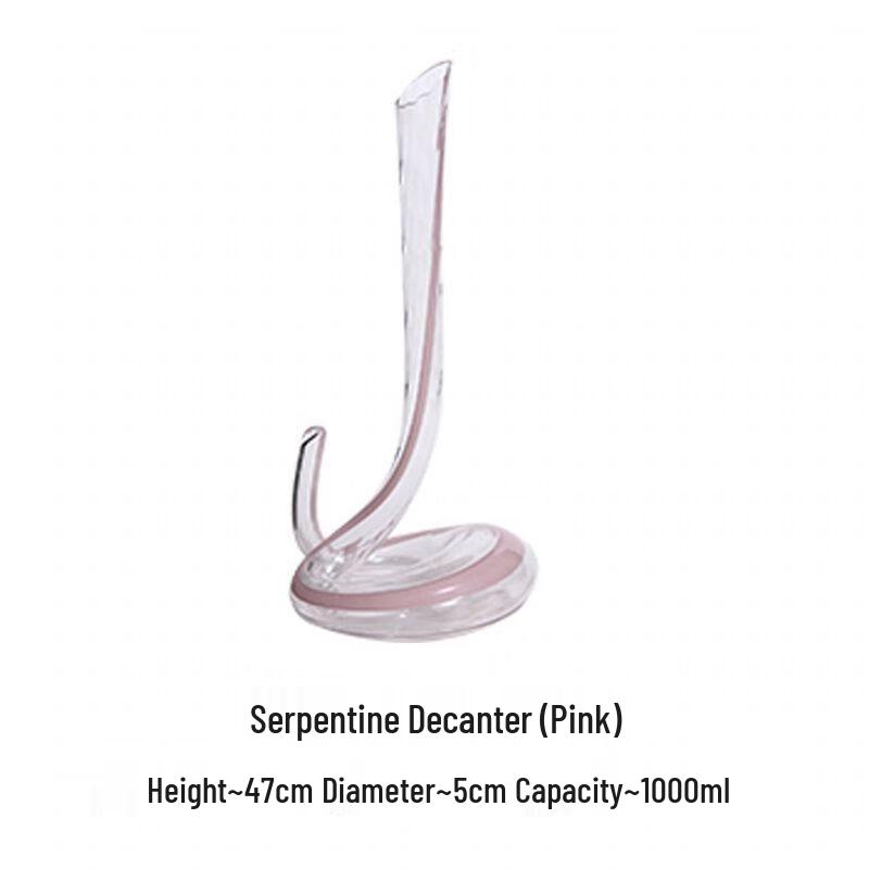 

Elegant Handmade Crystal Snake Wine Decanter