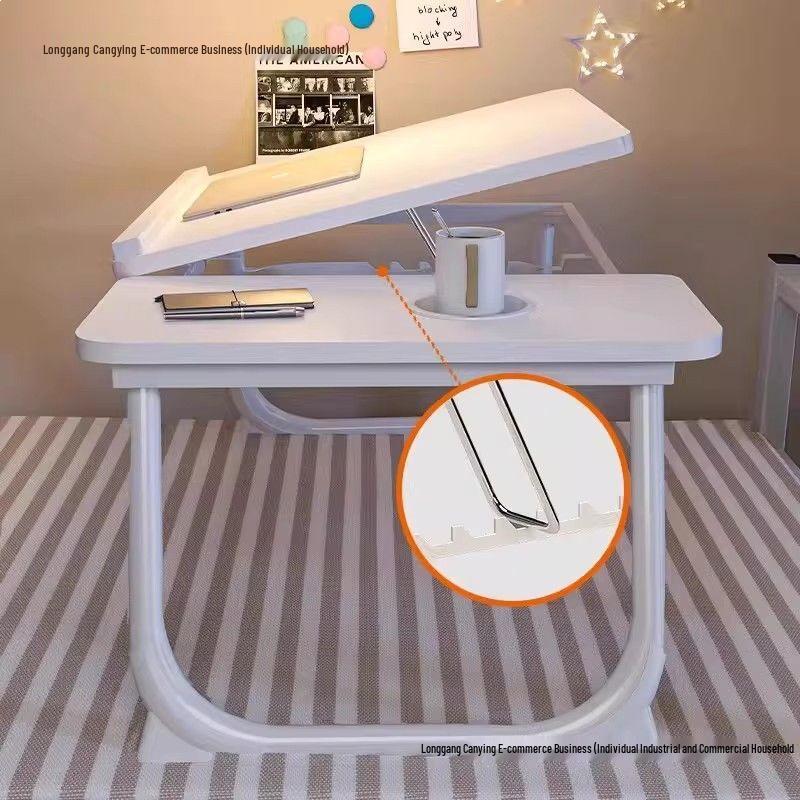 Portable Foldable Laptop Desk - Multi-functional Bedside or Dorm Study Table, No Installation Needed