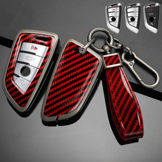 Zinc Alloy Leather Car Key Case Cover For BMW X1 X2 X3 X4 2 3 4 5 6 7 8 X6M X5M