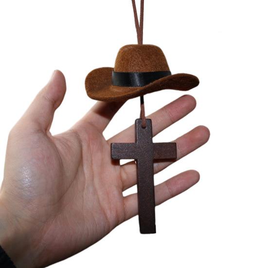 Cowboy Hat Car Pendant Charm Country Car Hanging Decor Rear