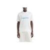 Emporio Armani Letter Logo Embroidered Round Neck Pullover Short Sleeve T-Shirt Men Tops Warm-White 6D1TR9-1JOSZ-0101