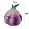Purple Garlic Ceramic Storage Jar Kitchen Storage Container Candy Nut Jar Storage Box Home Decoration