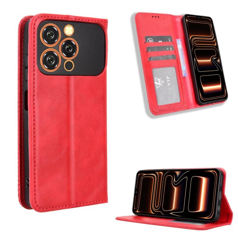 For Oukitel C17 2026 Flip Leather Case Skin Magnetic Adsorption Wallet Holder Cover For Oukitel C17 2026 Phone Bags