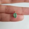 AA Zambian Emerald 14k Solid Rose Gold pendant/Pear Shape Emerald Luxury pendant/December birthstone/Gift for Her