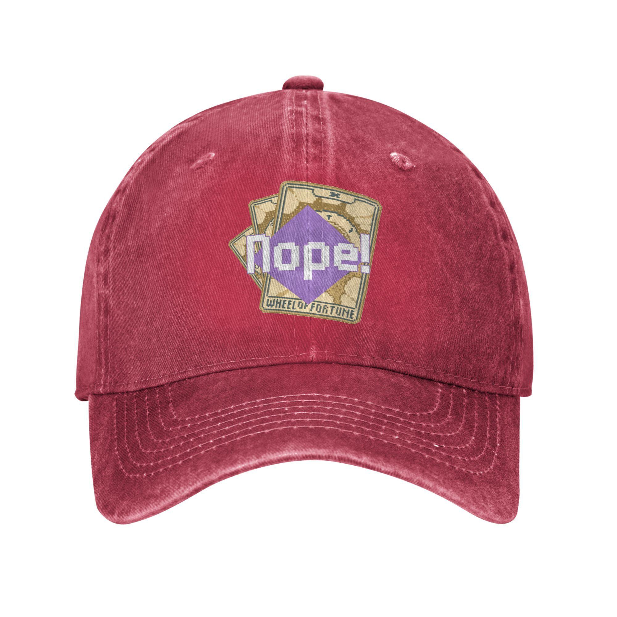 Wheel of Fortune Nope Casual Baseball Cap Game Balatro Running Trucker Hat Summer Adjustable Unisex Women Classic Snapback Cap One Size