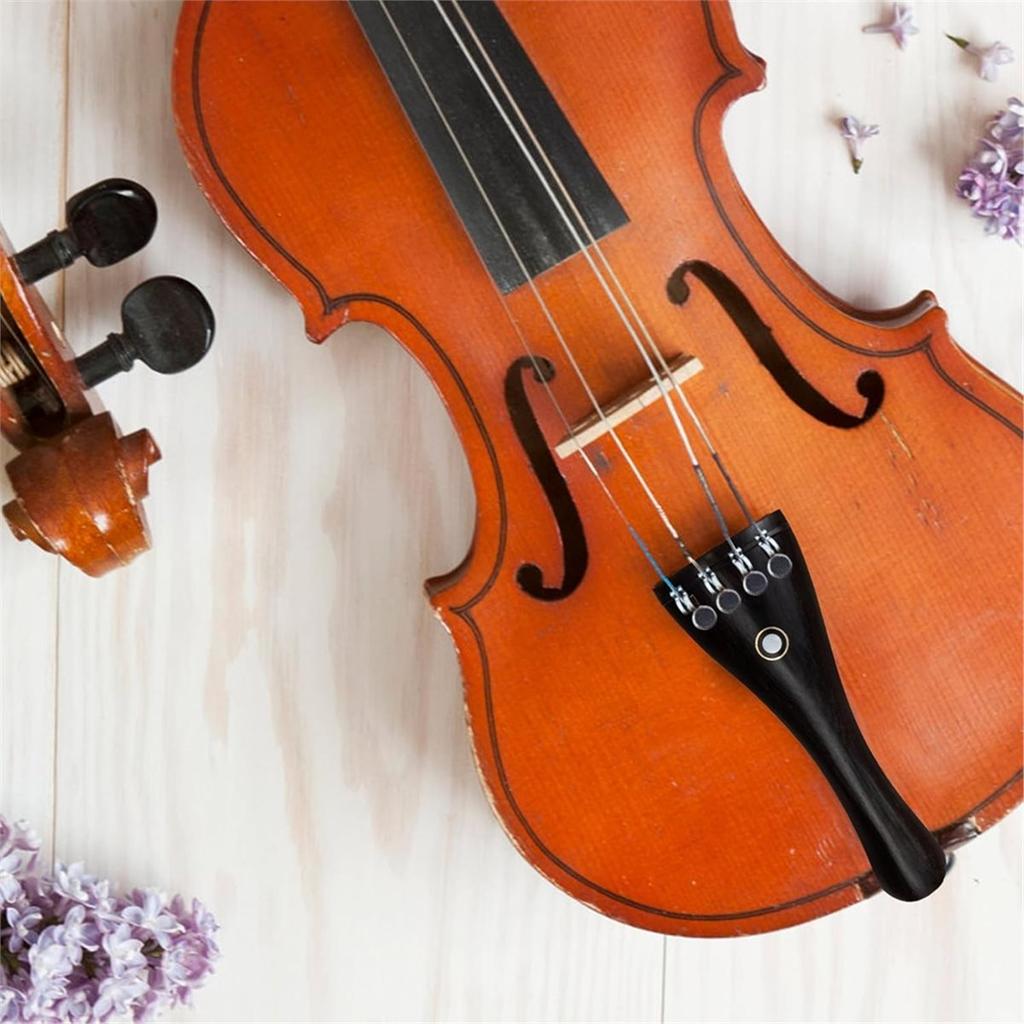 Violin Tailpiece Ebony Replacement String Board Violin Parts Accessory for Orchestral Strings Instrument4/4
