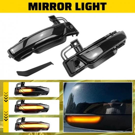 2Pcs/Set LED Dynamic Side Mirror Signal Lights For Dodge Durango WD 2011-