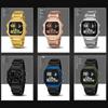 Sanda Men's Waterproof Multifunctional Digital Watch - Small Square, Steel Band