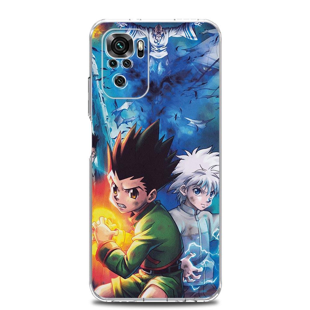 Killua Hunter × Hunter Anime Phone Case For Xiaomi Redmi Note 12 11 9S 9 8 10 Pro Plus 7 8T 9C 9A 8A K40 Gaming Clear Cover