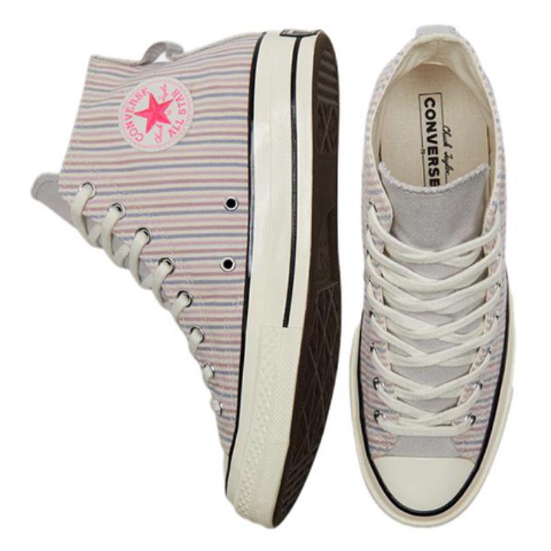 Converse 1970s Striped Casual High-Top Canvas Unisex Pink Purple