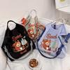 GUANchain Umweltfreundliche Damen-Handtasche: Exquisite gestickte Nylon-Einkaufstasche mit einer Schulter