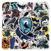 50 Cartoon Crow Stickers - Halloween Animal Decorations for Planner, Suitcase, Phone Case - Waterproof