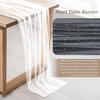 Pearl Table Runner, 10 FT White Tulle Fabric Lace Tablecloth Wedding Table Runner Pearl Decor for Bridal Shower Birthday Party Wedding Arch Veil