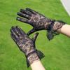 Thin Lace Flower Gloves Transparent Mesh Hollow Gloves Elegant Summer Mittens  Wedding